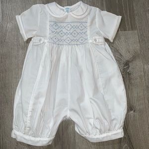 Feltman Brothers smocked romper sz 3 mos